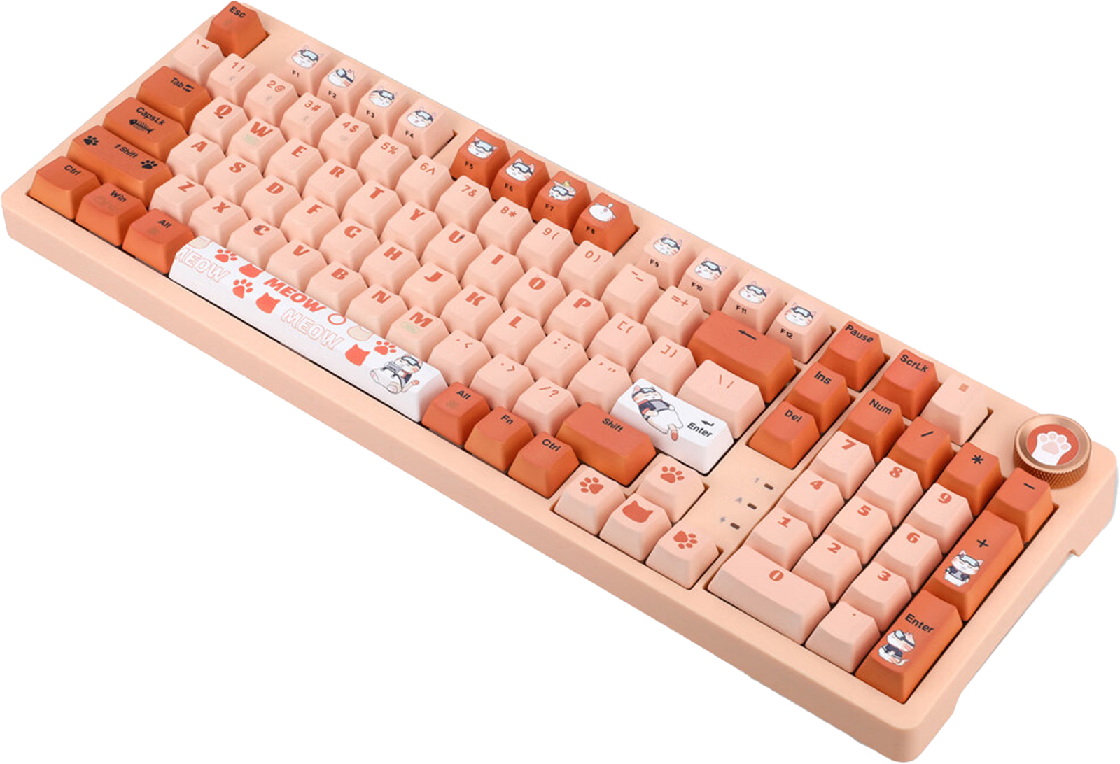 colorfire orange meow keyboard