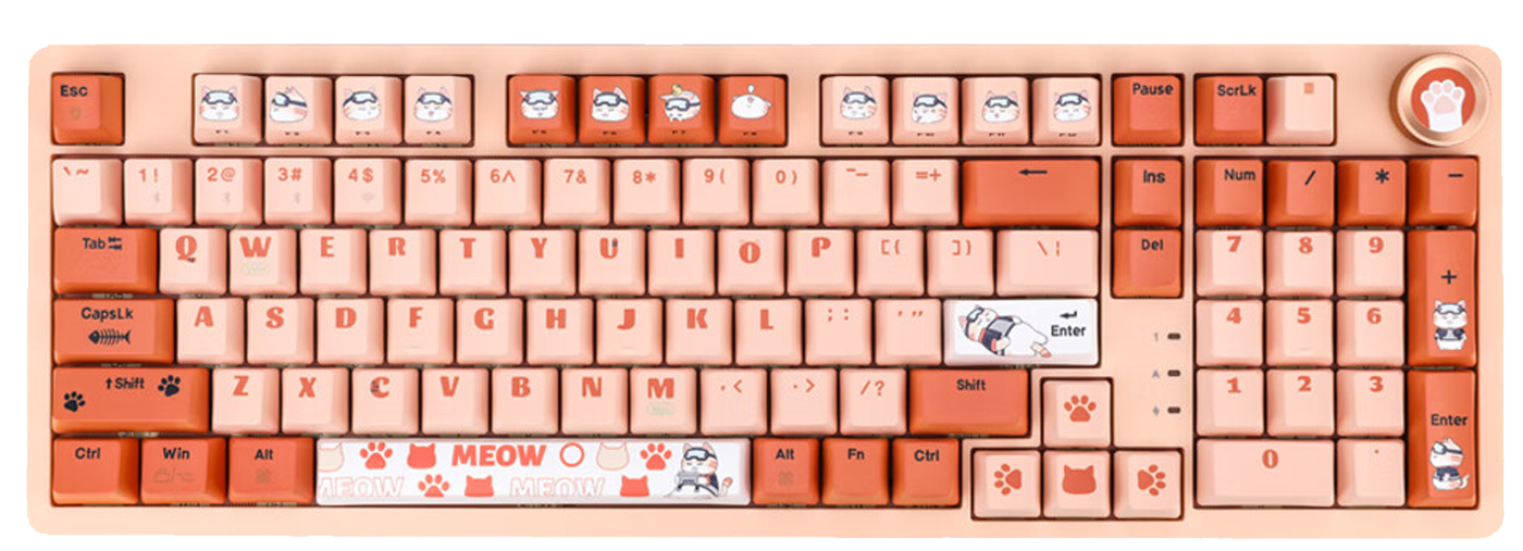 colorfire orange meow keyboard