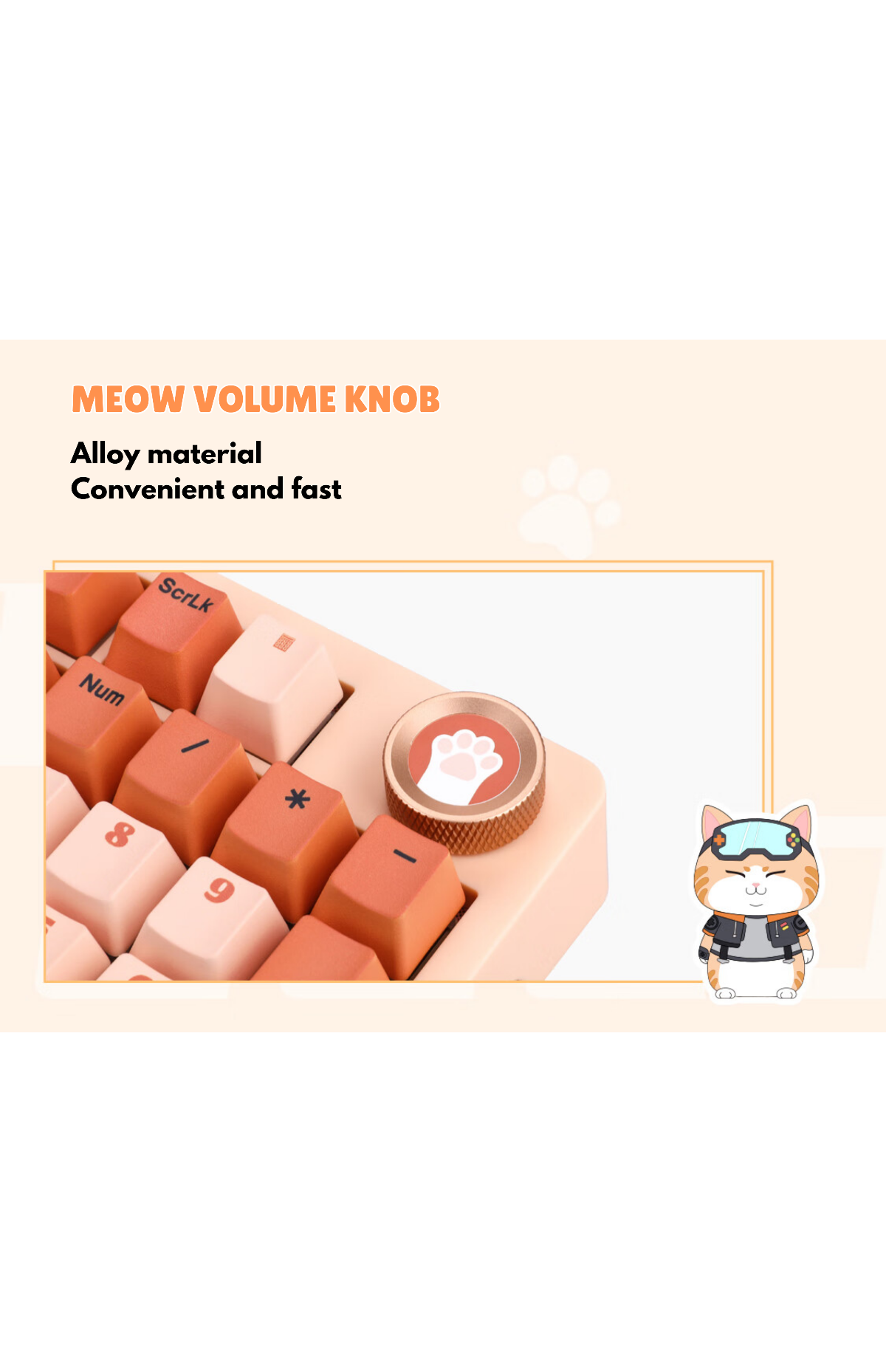 colorfire orange meow keyboard