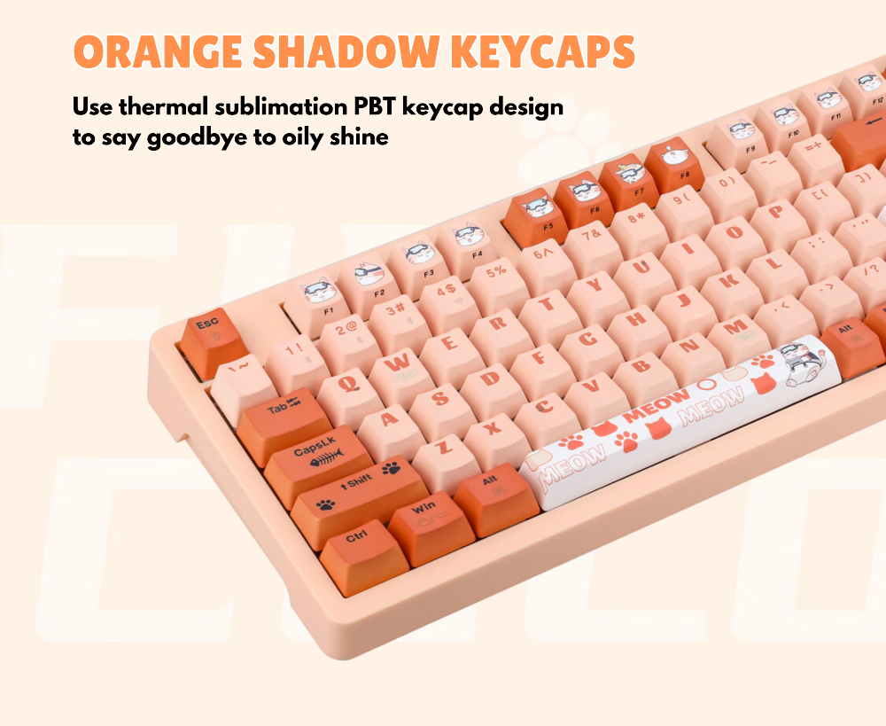 colorfire orange meow keyboard